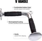 LAT V Bar V Pull Down Handle Row Handle Cable Machine Attachment - Side View