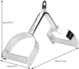 LAT V Bar V Triangle Handle Double D Row Handle Cable Machine Attachment - Side View