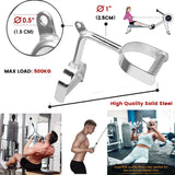 LAT V Bar V Triangle Handle Double D Row Handle Cable Machine Attachment - Top-Down View
