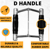 LAT V Bar V Handle Double D Row Handle Cable Machine Attachment - Front View