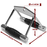 LAT V Bar V Handle Double D Row Handle Cable Machine Attachment - Top-Down View