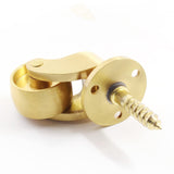 25mm Castor Brass Caster Wheel Swivel Vintage Chairs Cabinet Bed Furniture Wheels Brass - Side View