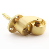 25mm Castor Brass Caster Wheel Swivel Vintage Chairs Cabinet Bed Furniture Wheels Brass - Top-Down View