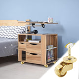 25mm Castor Brass Caster Wheel Swivel Vintage Chairs Cabinet Bed Furniture Wheels Brass - 45-Degree Angle