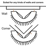 Cat Self Groomer Catnip  Dog Cat Toy Corner Groomer Wall Corner Scratcher Comb Grooming Massage Brush Black - 45-Degree Angle
