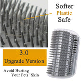 Cat Self Groomer Catnip  Dog Cat Toy Corner Groomer Wall Corner Scratcher Comb Grooming Massage Brush - Front View