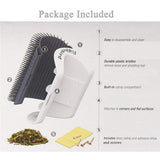 Cat Self Groomer Catnip  Dog Cat Toy Corner Groomer Wall Corner Scratcher Comb Grooming Massage Brush - Low Angle