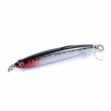 5x Pencil minnow 7.5cm Fishing Lure Lures Surface Tackle Fresh Saltwater - Low Angle