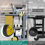 Commercial Hotel Restaurant Cleaning Cart 3-Shelf Commercial Janitorial Cart Housekeeping Cart - Top-Down View