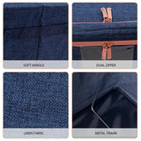 66L Cloth Storage Box Closet Organizer Storage Bags Clothes Storage Bags Wardrobe Organizer Idea Gre