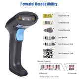 Wired Barcode QR Bar Code Screen Scanner Data 1D 2D Reader USB Cable Mobile Payment Store - Rear View