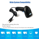Wired Barcode QR Bar Code Screen Scanner Data 1D 2D Reader USB Cable Mobile Payment Store - Close-Up Angle