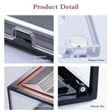 Large Shoe Storage Boxes Stackable Shoe Box Organisers Containers Display Cases Bins Magnetic Door - Top-Down View