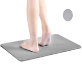 60cm*40cm Diatomaceous Earth Bath Mat, Nonslip Absorbent - Fast Drying Bathroom Floor Shower Mats Anti-Slip Mat - Front View