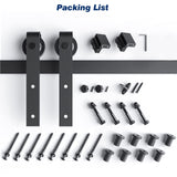 3m Heavy Duty Sliding Barn Single Door Hardware Kit Damper Track Rail Roller System