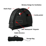 Bike Cover Storage Tent Durable Waterproof Anti-Dust Foldable Outdoor Tools Storage Shed - Side View