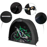 Bike Cover Storage Tent Durable Waterproof Anti-Dust Foldable Outdoor Tools Storage Shed - Top-Down View