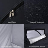 Bike Cover Storage Tent Durable Waterproof Anti-Dust Foldable Outdoor Tools Storage Shed - Rear View
