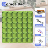 36 Pockets Wall Hanging Planter Planting Grow Bag Vertical Garden Vegetable Flower Green - Top-Down View