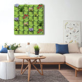 36 Pockets Wall Hanging Planter Planting Grow Bag Vertical Garden Vegetable Flower Green - 45-Degree Angle