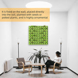 72 Pockets Wall Hanging Planter Planting Grow Bag Vertical Garden Vegetable Flower Green - Rear View