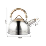 12Piece Cookware Set  Kitchen Stainless Steel Stock Pot Pan Sets Saucepan Casserole kettle - Side View