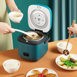 1.2L Multifunction Mini Electric Rice Cooker Heating Food Steamer Meal Cooking Pot - Top-Down View