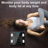 LCD Scales Body Weight Bathroom Bath room Body Fat Gym Fitness Scale BMI BMR - 45-Degree Angle