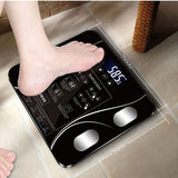 LCD Scales Body Weight Bathroom Bath room Body Fat Gym Fitness Scale BMI BMR - Rear View