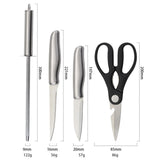 High-Carbon Stainless Steel 14-Piece Kitchen Knife Set Chefs Cooks Knives Knife Sharpening - 45-Degree Angle