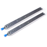 22in Pair 150KG Heavy Duty Drawer Slides Rails Runners Locking Ball Bearing - Front View