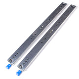 26in Pair 150KG Heavy Duty Drawer Slides Rails Runners Locking Ball Bearing - Front View