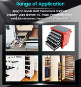 40in Pair 1000 - 2000mm 150KG Capacity Heavy Duty Trailer Drawer Slides Rails Runners Locking - 45-Degree Angle