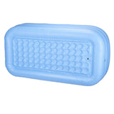 Foldable Portable Inflatable Blowup PVC Bath Tub Home Indoor Travel Spa Relaxing - Top-Down View