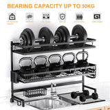 85cm 3 tier Over Sink Dish Drying Rack Drainer Kitchen Cutlery Holder Storage Organizer - Front View