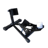 Motorcycle Motorbike Wheel Chock Lift Stand Self Locking Clamp - Low Angle