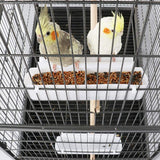 132cm Large Rolling Mobile Bird Cage Birdcage Finch Aviary Parrot Animals Playtop Stand Canary Finch - 45-Degree Angle