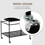 134cm Large Bird Aviary Cage Heavy Duty Parrot Budgie Parakeet Cockatoo Perch Cage Storage Shelf - Side View