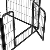 6 Panel Pet Dog Cat Bunny Puppy Play pen Playpen 60x80 cm Exercise Cage Dog Panel Fence - Rear View