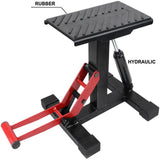 Motorcycle Jack Dirt Bike Stand Adjustable Lift Hoist Table Height Lifting Stand - Front View