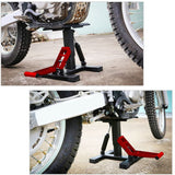 Motorcycle Jack Dirt Bike Stand Adjustable Lift Hoist Table Height Lifting Stand - 45-Degree Angle