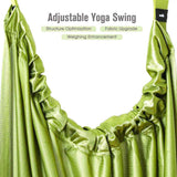 Green Fitness Yoga Strap Band Waist Trainer Leg Door Swing Adjustable Ballet Dancer - Side View