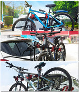 3 Bike Universal Cycle Bicycle Car Rear Carrier Rack Hanger Mount for Car Sedan Hatchback Minivan SUV - Rear View