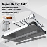 1000KG Capacity Heavy Duty Foldable Platform Truck Flatbed Push Cart Steel Dolly Trolley Cart Brake - 45-Degree Angle
