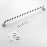 80cm Stainless Steel Handle for Shower Toilet Grab Bar Handle Bathroom Stairway Handrail Elderly Senior Assist - Low Angle
