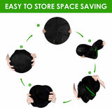 6-Layer 120cm Foldable Herb Vegetable Fruit Drying Dehydrating Rack Mesh Hanging Dryer - Side View