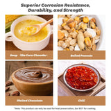 13L Restaurant Electric Buffet Food Warmer Commercial Food Warmers Soup Warmer Silver - Close-Up Angle