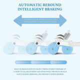 Elbow Support Automatic Rebound Abdominal Wheel Plank Machine Ab Roller Abs Workout Belly Blue - Front View