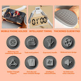 Elbow Support Automatic Rebound Abdominal Wheel Plank Machine Ab Roller Abs Workout Belly Orange - Top-Down View