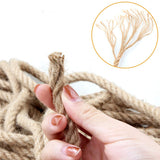 50m Sisal 10mm Rope Natural Twine Cord Thick Jute Hemp Manila  Crafting Home Decor - Side View